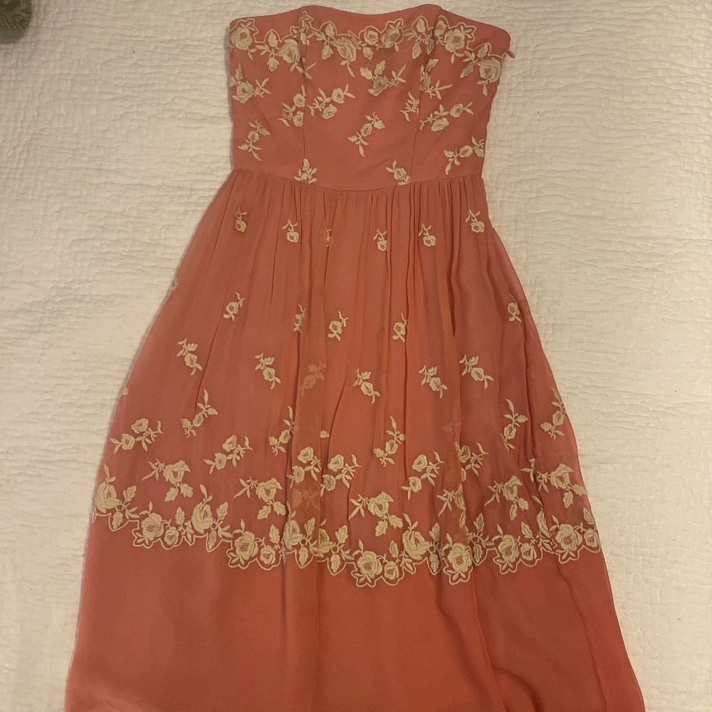 Strapless vintage dress